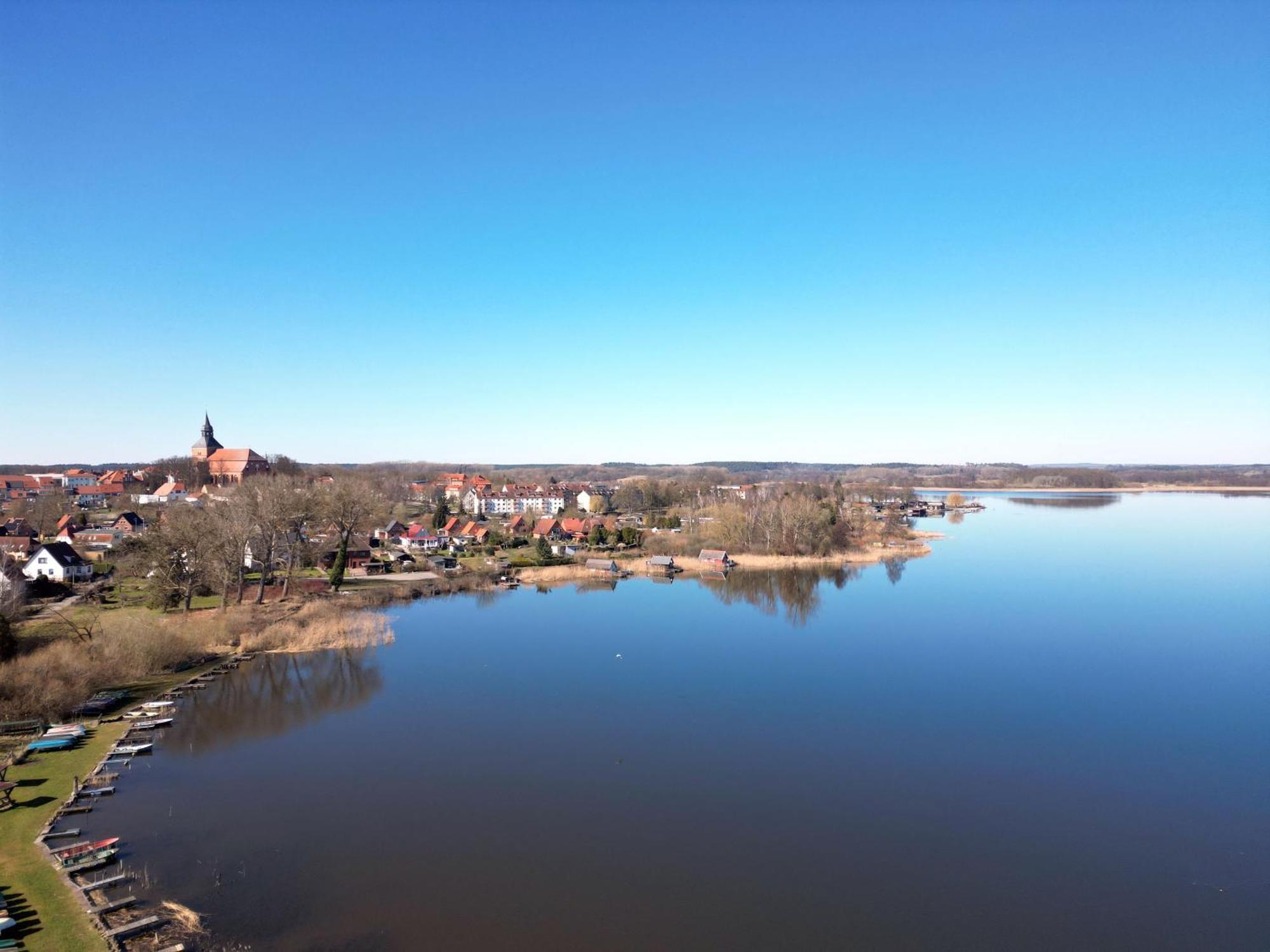 Blick Aufn See Sternberg Exterior foto